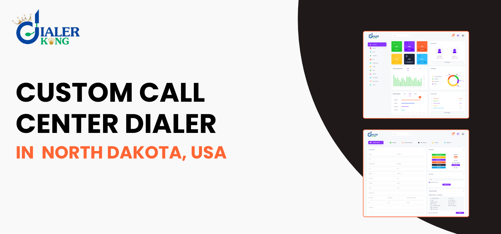 Custom Call Center Dialer Solutions for North Dakota , USA Businesses