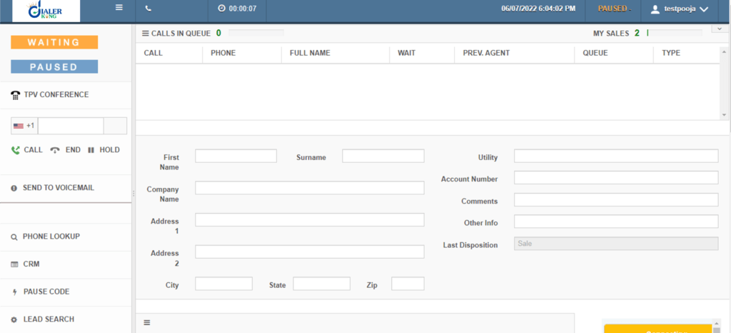 Custom VICIdial Agent Theme Design 
