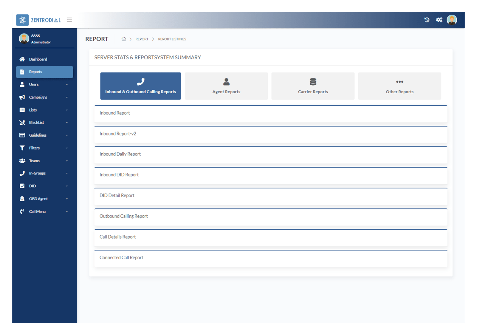 Admin-Reports