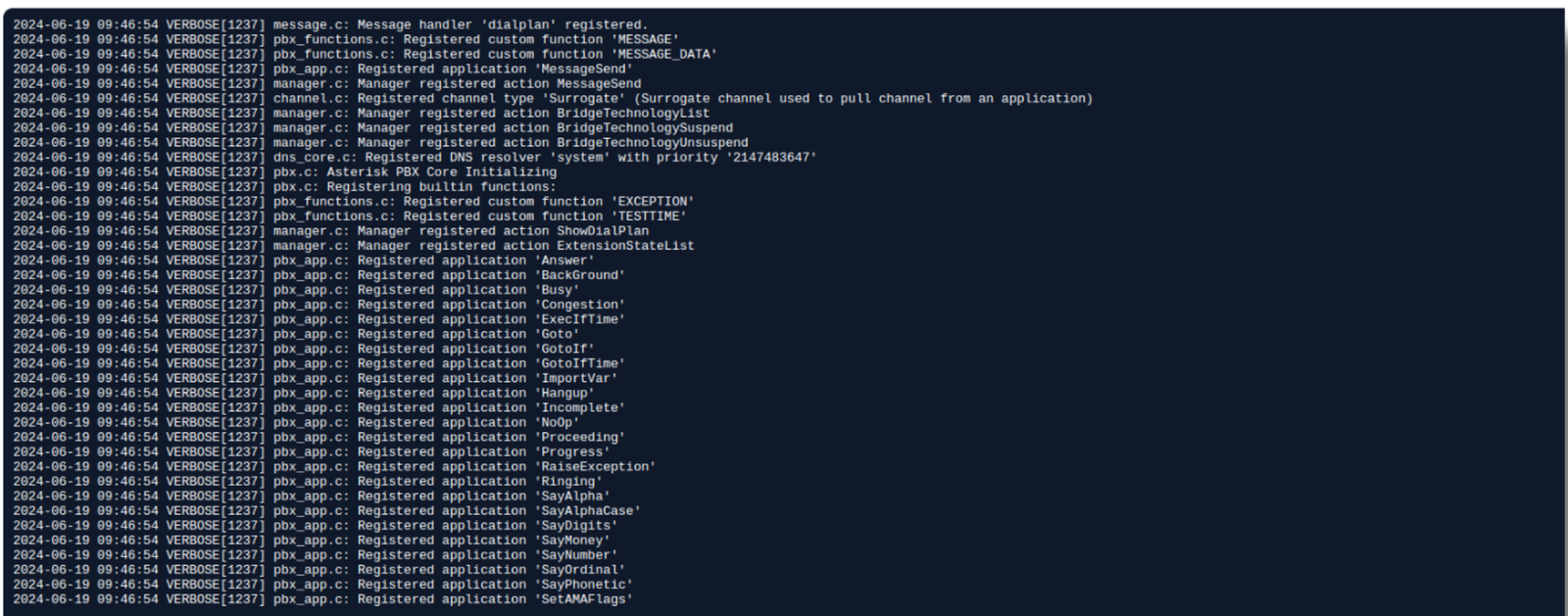 Asterisk Log