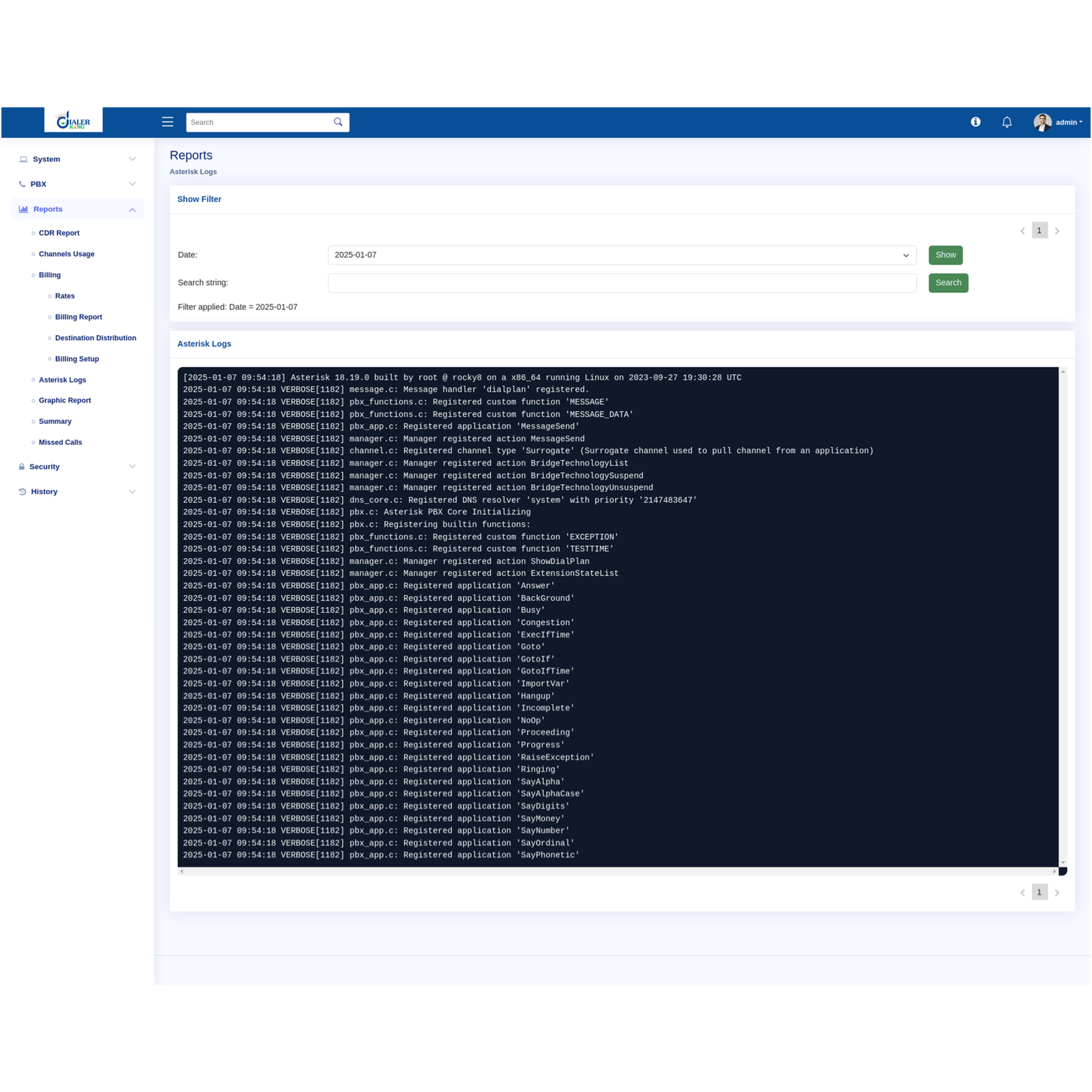 Asterisk log