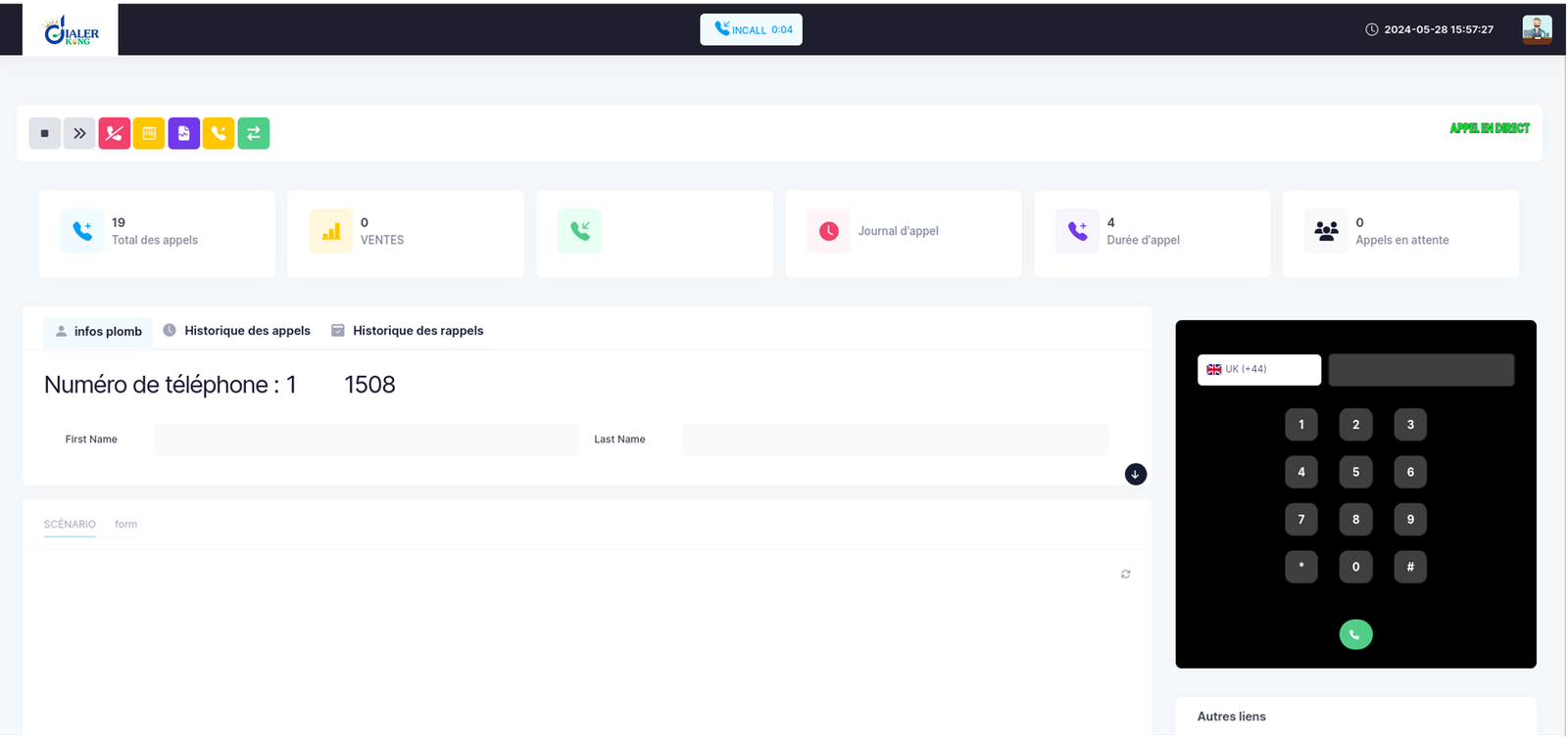 agent dashboard