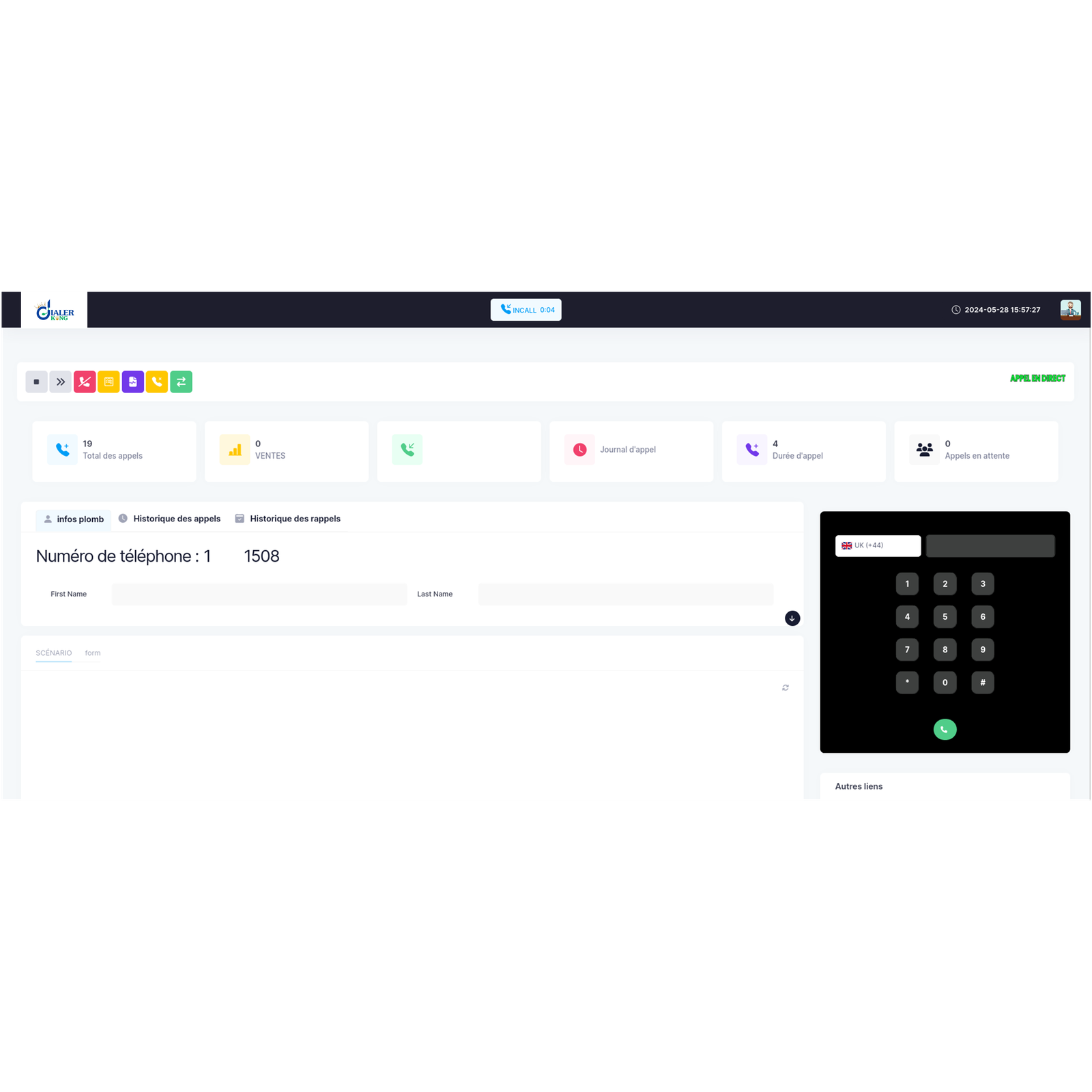 agent dashboard