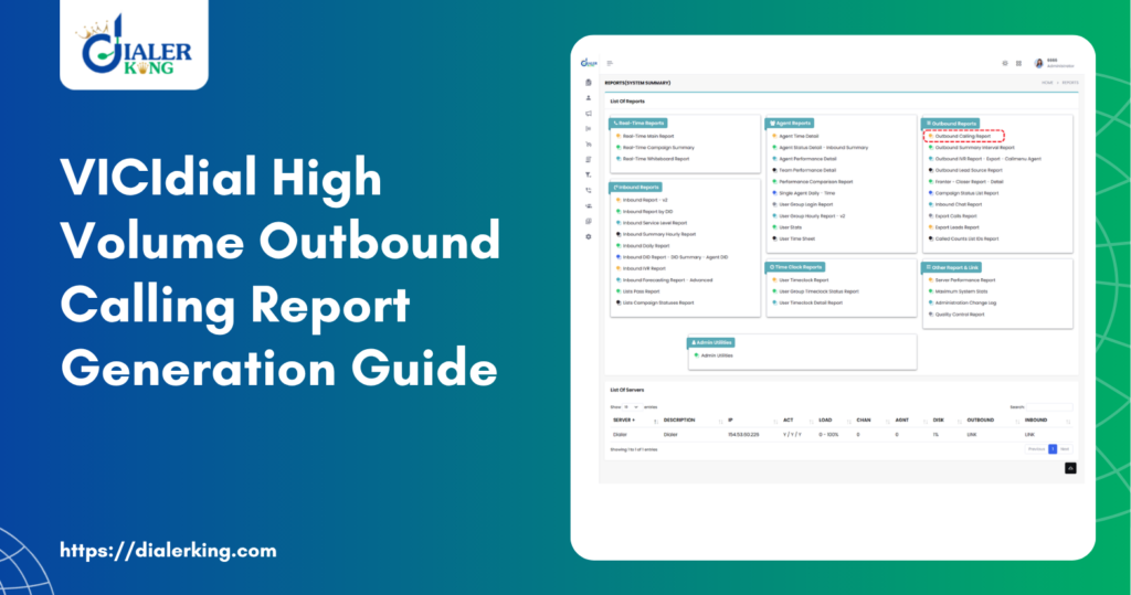VICIdial High Volume Outbound Calling Report Generation Guide