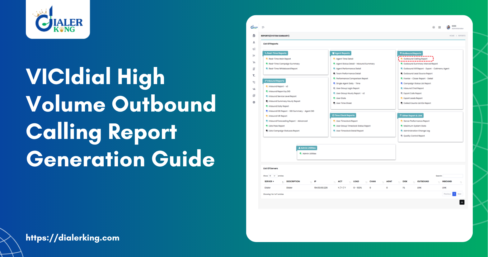 VICIdial High Volume Outbound Calling Report Generation Guide