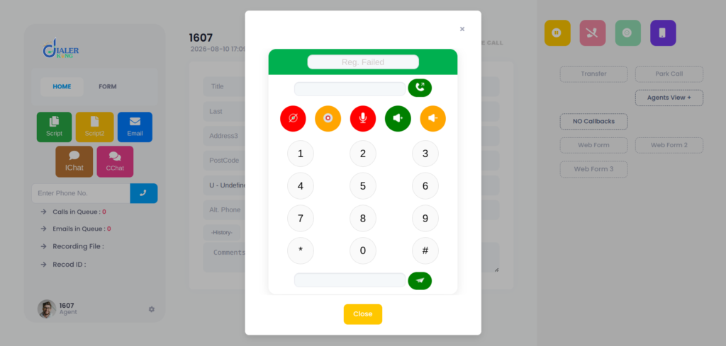 VICIdial Webphone